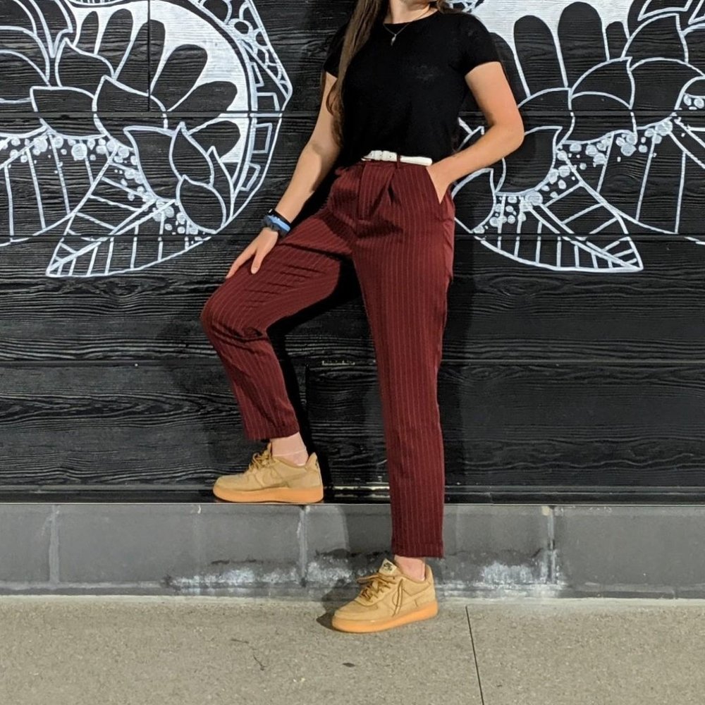 FOREVER 21 Pinstriped Trousers
